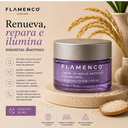 SkinCare Coreano Crema Retinol Dia/Noche