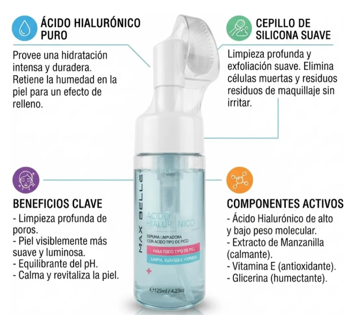 Espuma Limpiadora con Acido Hialuronico