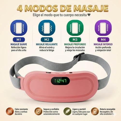 Cinturón Menstrual Eléctrico Recargable