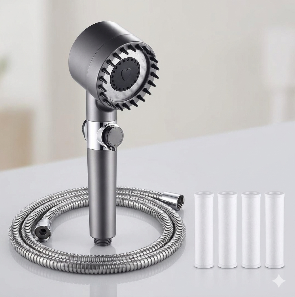 Pack Cabezal de Ducha Mas 4 Filtros